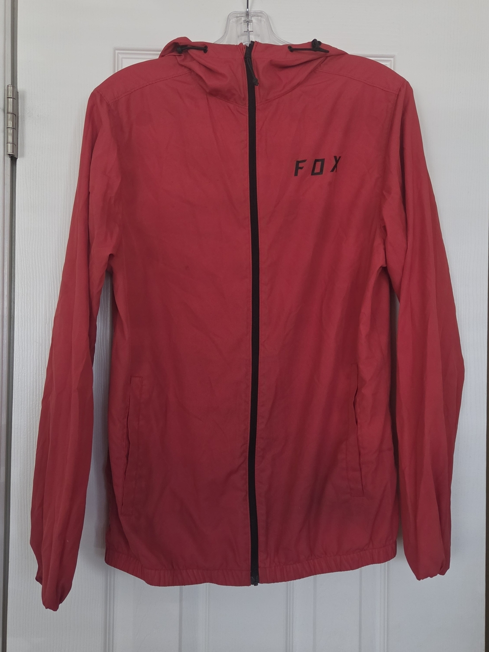 FOX Men's Red Lightweight Hooded Jacket